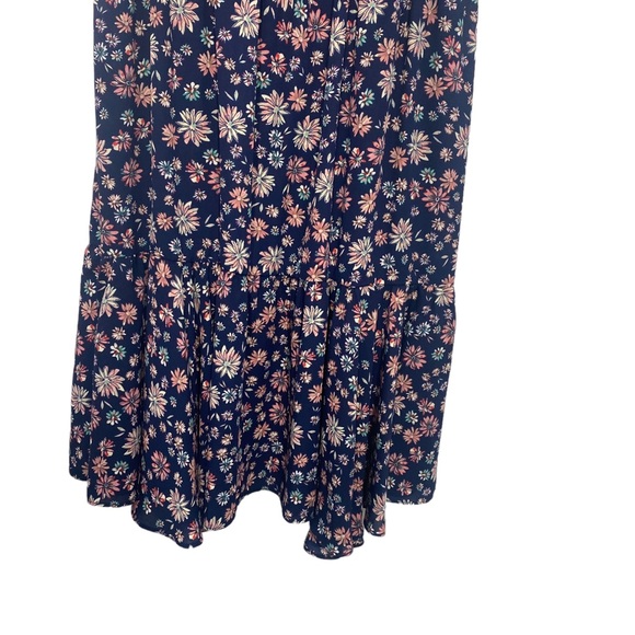 Nanette Lepore Navy Floral Midi Dress - Picture 3 of 14